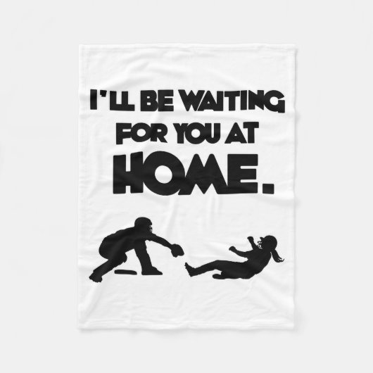 あなたを待っています フリースブランケット (正面)