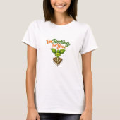 あなたを応援してる プラント ユーモア Tシャツ (正面)
