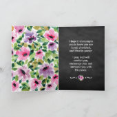 あなたを思い出す祈りの言葉とフローラリース カード (内部)