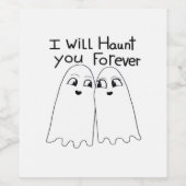 あなたを悩ませ続ける - 死が私たちを引き裂くまで クラシック ワインラベル (シングルラベル)