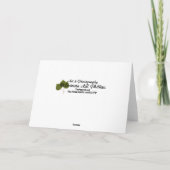 あなたを想いながら眠るシャムネコの写真 カード (裏面)