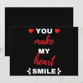 あなたを想うと心が笑顔になる シーズンカード (正面/裏面)