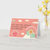 あなたを想うと花が咲く バレンタインデー カード (黄色い花)