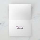 あなたを想うと蝶がお腹に飛び交う きらきらバレンタインカード カード (内部)