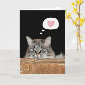 あなたを想う納屋の猫 カード (黄色い花)