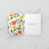 あなたを想う黄色いオレンジの花 カード (内部)