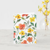 あなたを想う黄色いオレンジの花 カード (黄色い花)