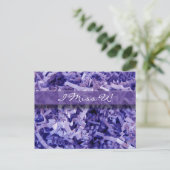 あなたを想う 紫の紙の破片 写真 ポストカード (スタンド正面)