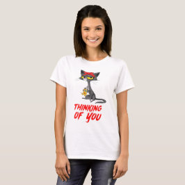 あなたを想ってる ヴードゥー ドール 猫 Tシャツ