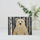 あなたを想ってクマのハグ ポストカード (スタンド正面)