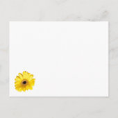 あなたを想って ガーベラの黄色と赤色の花 ポストカード (裏面)