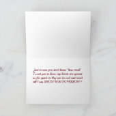 あなたを愛しているのを知っているか**恋しく思 uも!!!! カード (内部)