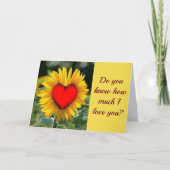 あなたを愛しているのを知っているか**恋しく思 uも!!!! カード (正面)