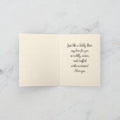 あなたを愛してる - テディベアの愛 カード (内部)