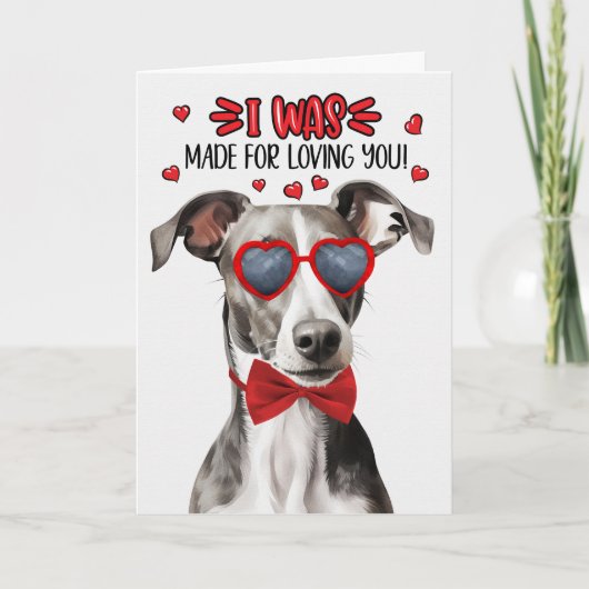 あなたを愛するために作られたグレイハウンド犬 シーズンカード (正面)