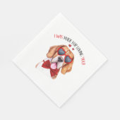 あなたを愛するために作られたビーグル犬 スタンダードランチョンナプキン (角)