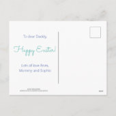 あなたを愛するイースターバニー カスタム写真テンプレート シーズンポストカード (裏面)