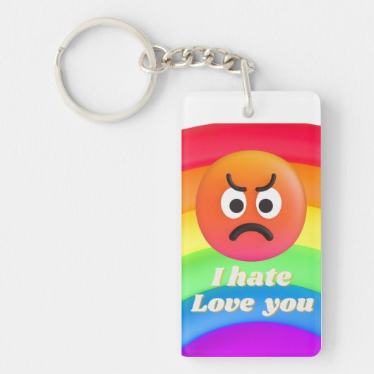 あなたを愛する時は私はあなたを憎む キーホルダー (正面)