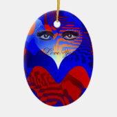 あなたを愛する_ セラミックオーナメント (正面)