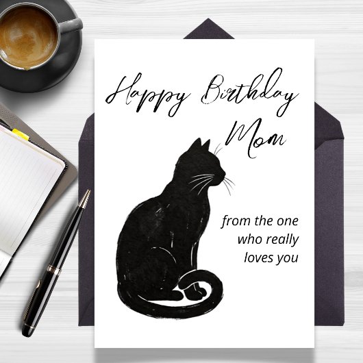 あなたを本当に愛している猫からの誕生日お祝い カード
