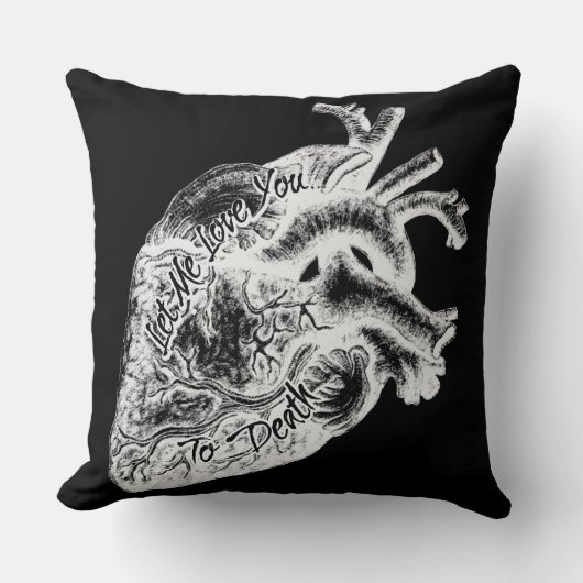 あなたを死ぬまで愛してあげよう クッション (正面)