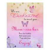 あなたを満たすために魅了された蝶の赤ちゃんシャワーバー ポスター (正面)