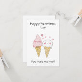 あなたを溶かしてしまう！ ～かわいい＆ユーモアたっぷりのアイスクリーム～ カード (正面/裏面インサイチュ)