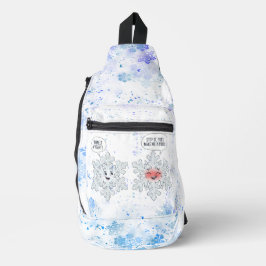 あなたを溶かす雪の結晶 スリングバッグ