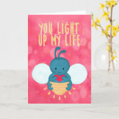 あなたを照らす人生のホタル グリーティングカード (黄色い花)