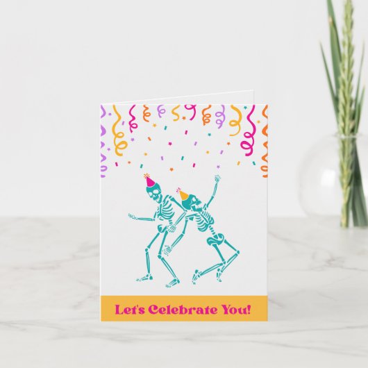 あなたを祝おう！カイロプラクティックの誕生日カード サンキューカード (正面)