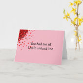 あなたを笑わせた ヴァレンタインデー カスタマイズ カード (黄色い花)