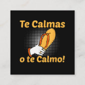 あなたを落ち着かせるか私が落ち着くか スペイン語 母 メキシコ コミック スクエア名刺 (裏面)
