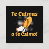 あなたを落ち着かせるか私が落ち着くか スペイン語 母 メキシコ コミック スクエア名刺 (正面)