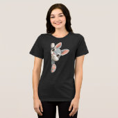 あなたを見つめるウサギ トライブレンドＴシャツ (正面全面)