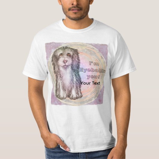あなたを見つめるシェパード Tシャツ (正面)