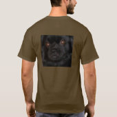 あなたを見つめる犬Tシャツ Tシャツ (裏面)