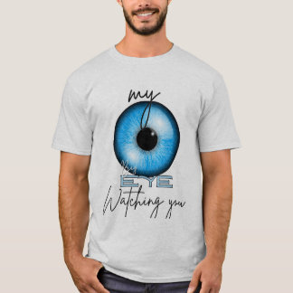 あなたを見つめる青い瞳 Tシャツ – ユニークなグラフィック