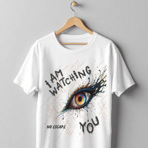 あなたを見つめる 不気味な目 脱出不能 Tシャツ