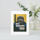 あなたを見ている - ヴィンテージ第二次世界大戦 ポストカード (スタンド正面)