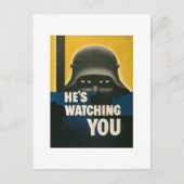 あなたを見ている - ヴィンテージ第二次世界大戦 ポストカード (正面)