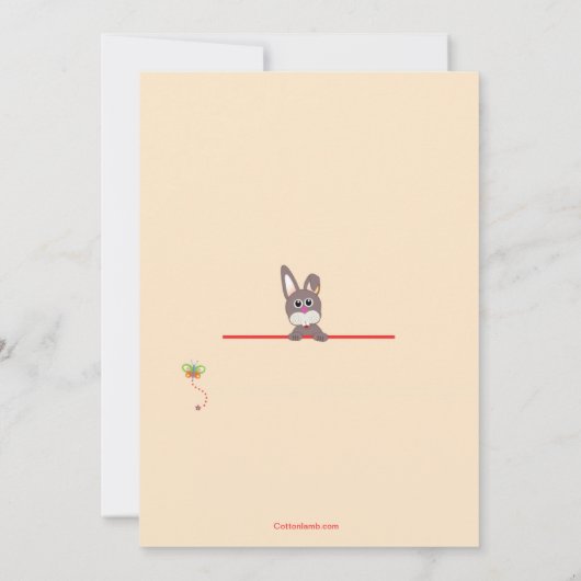 あなたを見てイースターパーティの招待状 招待状 (裏面)