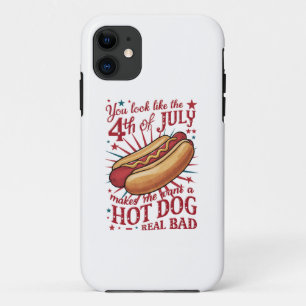 あなたを見ると7月4日がホットドッグが食べたくなる iPhone 11 ケース