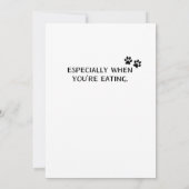 あなたを見上げるおもしろい誕生日パパ カード (裏面)