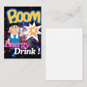 あなたを起こすために飲み物：エネルギー飲料 ノートカード (正面/裏面)