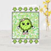 あなたを選んでよかった! | 面白い友情のピクルス カード (黄色い花)