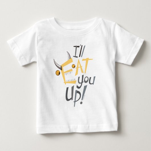 あなたを食べてやる グラフィック ベビーTシャツ (正面)