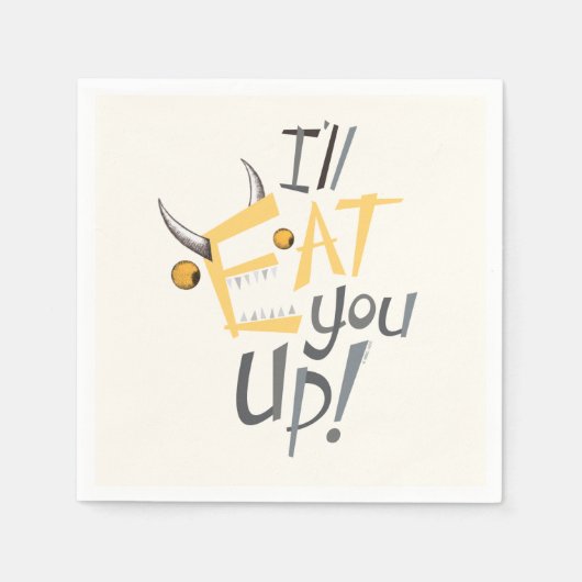 あなたを食べてやる グロテスク スタンダードカクテルナプキン (正面)