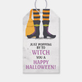 あなたを魔女にポンとハッピーハローウィン ギフトタグ (正面)
