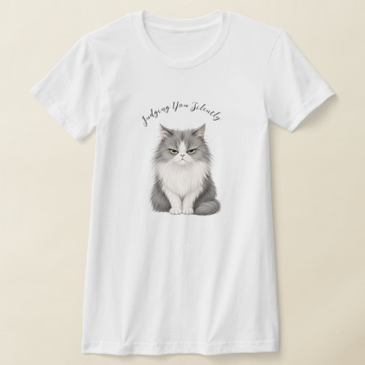 あなたを黙って判断しています Tシャツ (レイダウン)