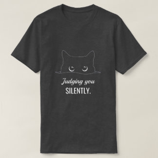 あなたを黙って判断するキティの名入れ Tシャツ